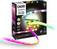 Calex Smart LED Strip - 10M, RGBIC+CCTIC, Wifi Bedienbaar, Muzieksynchronisatie, Binnengebruik, 1400 Lumen