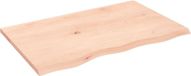 vidaXL Wastafelblad 80x50x2 cm onbehandeld massief eikenhout