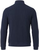 Hugo Boss heren BOSS ritskraag sweater structure blauw