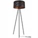 Light Home WERONA Lampadaire - Métal/Tissu - Brun/Noir - E27