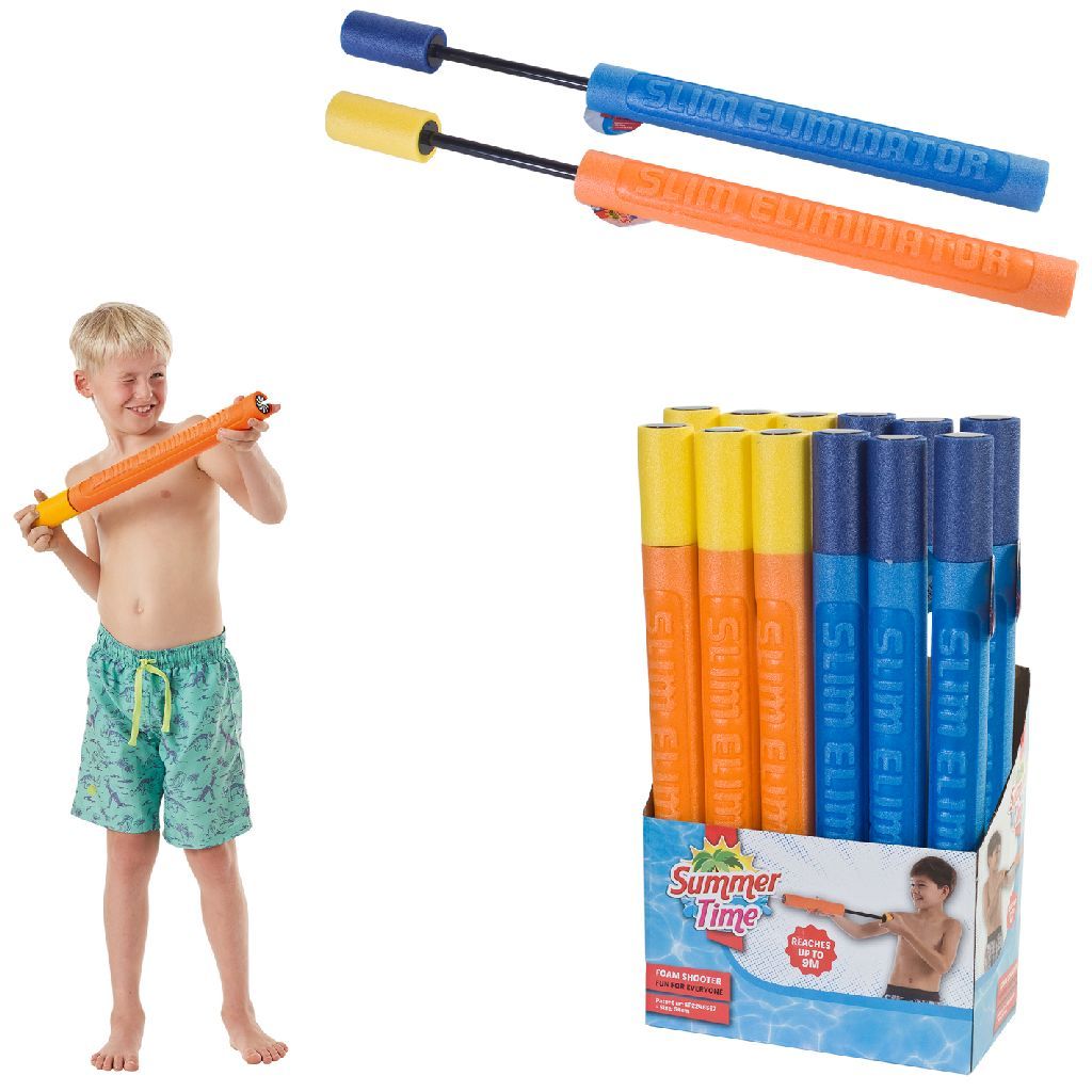 Summertime Foam Shooter 54cm - Blue/Orange - 18 Pieces