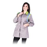 Leber&Hollman LH-Colviser_L Service beschermende schort voor vrouwen, grijs-lichtblauw-lichtgroen, L maat