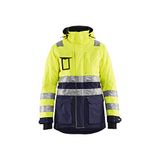 Blaklader Dames winterparka High Vis 4472-1987 - High Vis Geel/Marineblauw - S