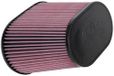 K&N Universeel Luchtfilter Ovaal/Konisch 102mm aansluiting, 229mm x 146mm onder, 178mm x 114mm top, 190mm hoogte (RF-1040)