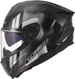 LS2 FF817 Challenger II helm Nitro glans zwart grijs XXXL