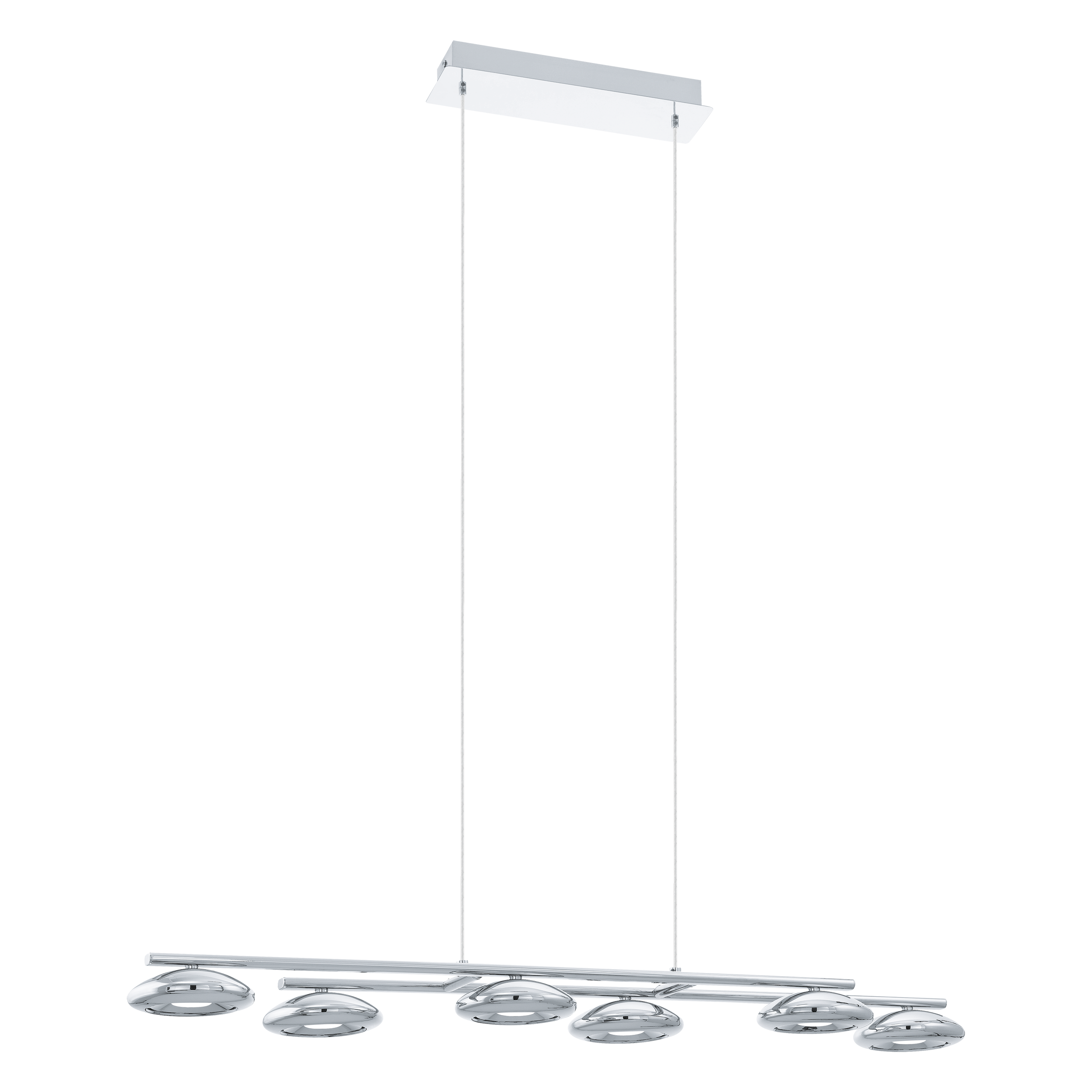 EGLO Taruga 1 Hanglamp - Chroom - 450 Lumen - 110cm - Dimbare LED