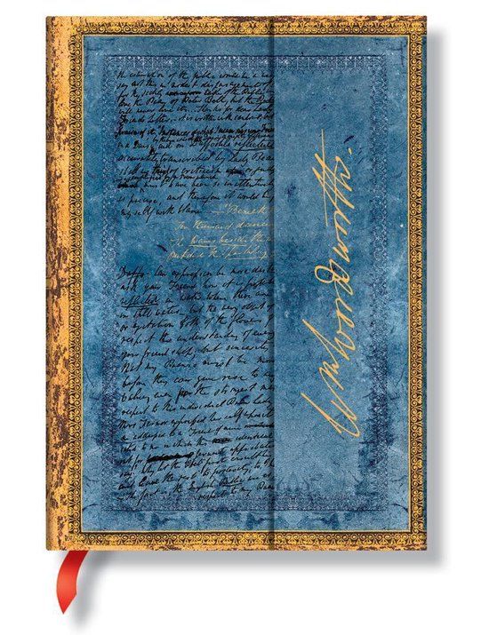 Paperblanks PB2571-9 Wordsworth Midi Lined Journal Blauw, Goud