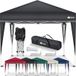 tillvex Pavillon 3 x 3 m imperméable pop-up pliable pavillon hauteur réglable tente de jardin protection UV 50+ tente de fête avec sac pour jardin (crème)