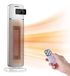 Chauffage céramique PTC avec 2000 watts, 3 positions, minuterie, oscillation et écran LED
