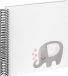 Walther SA-133 Olifant Hearting - Spiraal album - Formaat 25x25 cm - Wit/Olifant