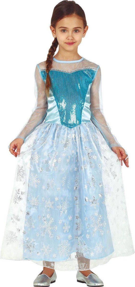 Fiestas Guirca Sneeuwprinses Jurk Blauw Maat 146/152