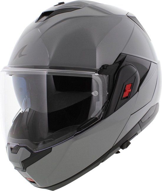 Shark Oxo Dark Shadow Gun Zilver S05 Systeemhelm - Maat XXL