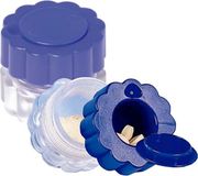 Pillenvergruizer, Mobiclinic Pillenvergruizer met opbergruimte, Blauw en doorzichtig