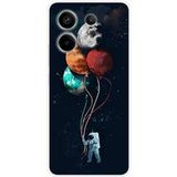 Xiaomi Siliconen hoesje compatibel met Xiaomi Redmi Note 13 Pro 5G Balloon Cosmonaut