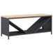 VidaXL Chariot à bois et support anthracite acier et bois 355x400 mm
