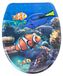StarTech Tropical Fish Toilet Seat - Resin WC Seat - Soft Close - Universal Fit - Antimicrobial - Stainless Steel Hinges - Load Capacity up to 190 kg
