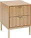 5five Tasso Nachtkastje - 2 Laden - Houtlook Beige