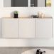Germania Halkast Lydia - 138x25x52cm - 3 Deuren - Kasjmier/eikdecor - Schoenenkast - Beige