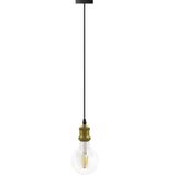 Vintage hangset E27 in nieuw goud