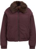 WE Fashion Dames bomber jack met imitatiebont
