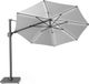 Platinum Sun & Shade Zweefparasol Challenger T² Glow Ø350 cm Lichtgrijs