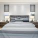Merkloos Goodivery ® Premium beddengoed, 135 x 200 cm, 100% katoen, Renforcé, turkooisblauwe/grijze strepen