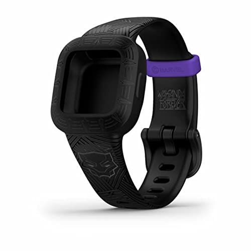 Garmin Unisex – Accy Bands voor volwassenen, vivofit jr3, Marvel Black Panther jr.3 wisselarmband, TU EU