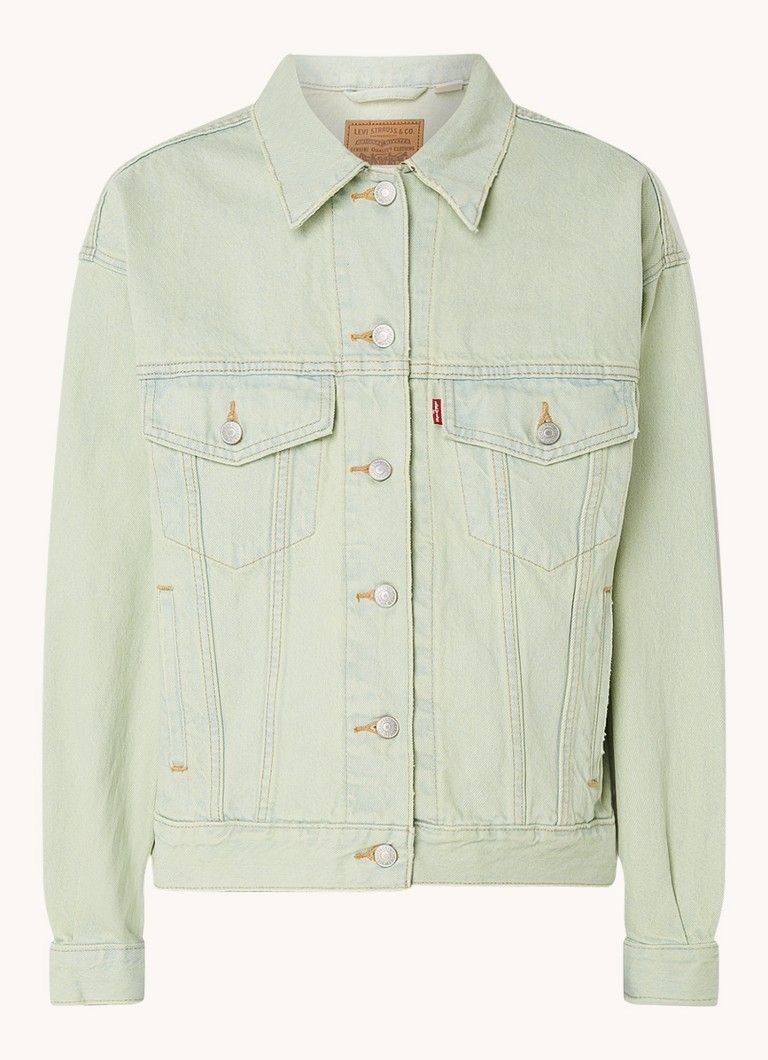 Levi's Denim Jacket with Pockets and Colored Wash