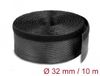 Delock Braided Sleeving with Hook-and-Loop Fastener 10 m x 32 mm black