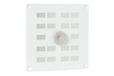 Nedco Aluminium grille coulissant 160x160mm blanc