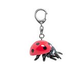 Papo - Lieveheersbeestje sleutelhanger speelgoed voor kinderen - 3 jaar en ouder - Tuindieren collectie - Creatief spel insectenaccessoire - Cadeau-idee speelgoed voor meisjes en jongens