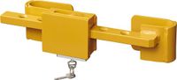 ProPlus Trailer- en Containerslot - Verstelbaar Heavy Duty van 23 tot 42 cm - Zeecontainerslot - Bouwcontainerslot - Vrachtwagenslot - Anti-diefstal - voor Vrachtwagen en Container - Inclusief 2 sleutels - Signaalgeel