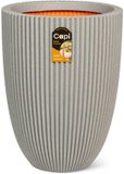 Capi Europe Vase élégant bas Groove NL 46x58 Couleur béton