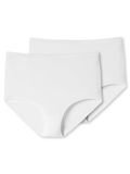 Schiesser Maxislips 2-pack katoen wit - 95/5 Dames Onderbroek - weiss