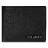 Police Portemonnee RFID-bescherming Leder 12 cm - Jongens - Horizontaal - black