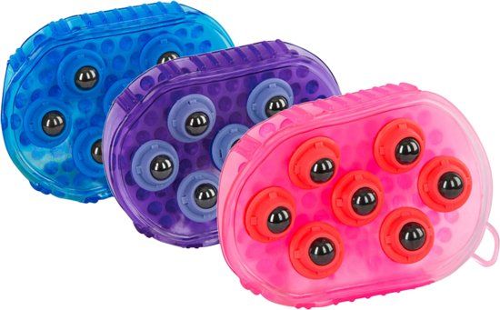 Hofman Borstel magneet massage blauw