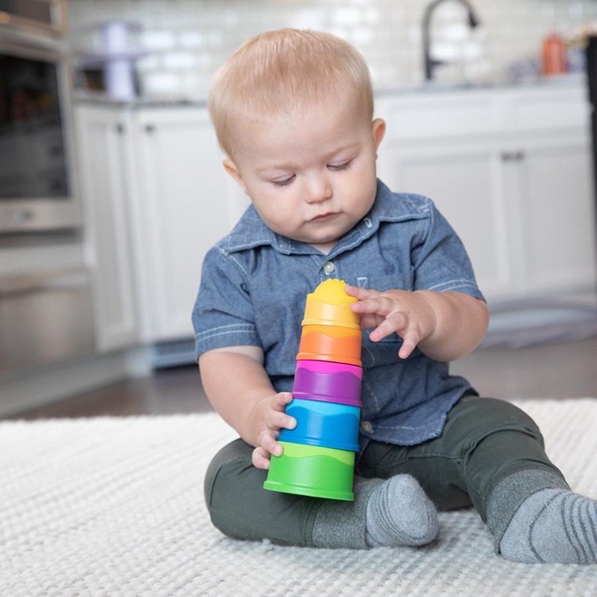 Bizak Fat Brain Toy Co. Dimpl Stack - Multicolor - 2022