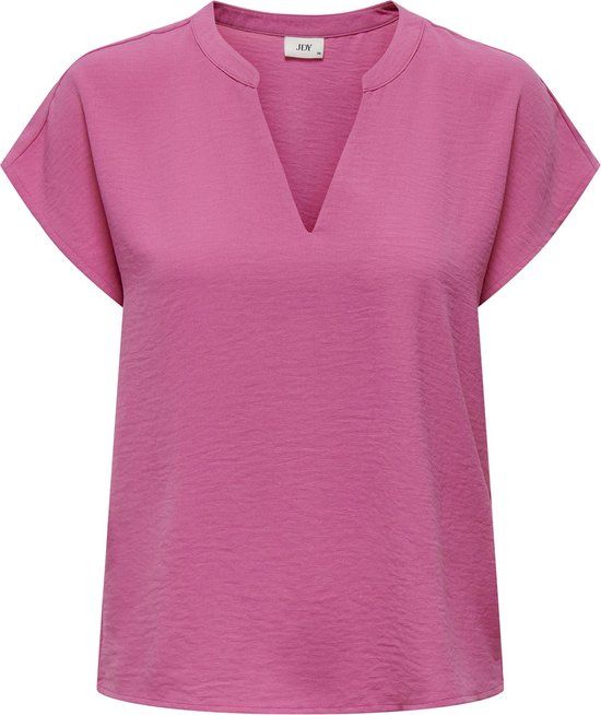 JDY JDYLION S/S TOP WVN NOOS Dames Top - Ibis Rose - Maat 34