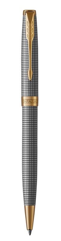 Parker Sonnet Balpen | Gegraveerd Zilver | Medium Punt | Zwart