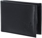 oxmox Leren portemonnee Leather RFID Protect Pocketbörse Frog 2.0 Embossed Black zwart