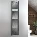 Hudson Reed Sèche-serviettes électrique plat – Anthracite – 120 cm x 50 cm - Avec élément simple câblé - Avec cache câble - Kent