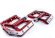 CUBE Pedalen Slasher - Fietspedalen - Lichtgewicht platformpedaal - CNC gefreesd aluminium - 108 x 108 x 14 mm - Rood