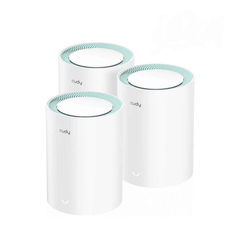Cudy M1300 3-PACK Mesh-wifi-systeem Dual-band (2.4 GHz / 5 GHz) Wi-Fi 5 (802.11ac) Wit
