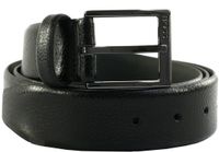 BOSS Leren Riem Elloy W85 Black Zwart