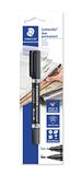 STAEDTLER Lumocolor 348 Permanent Duo – zwart, enkel, 0,6 & 1,5 mm