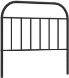 vidaXL Hoofdbord metaal zwart 100 cm
