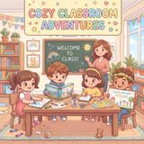 COZY CLASSROOM: Cute School Days & Fun Classroom Activities Coloring Book for Kids