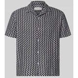 JACK & JONES Regular Fit Hemd im Allover-Look Modell 'MONTAUK'