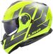 LS2 FF908 Strobe II Code H-Vis Geel Grijs 06 Systeemhelm - Maat 3XL