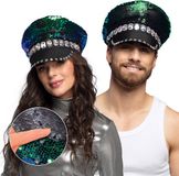 Boland Pet Sandy candy zwart/blauw Blauw - 59 - Volwassenen - Unisex - Glitter and Glamour